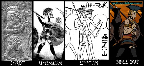 Philistines depicted colour